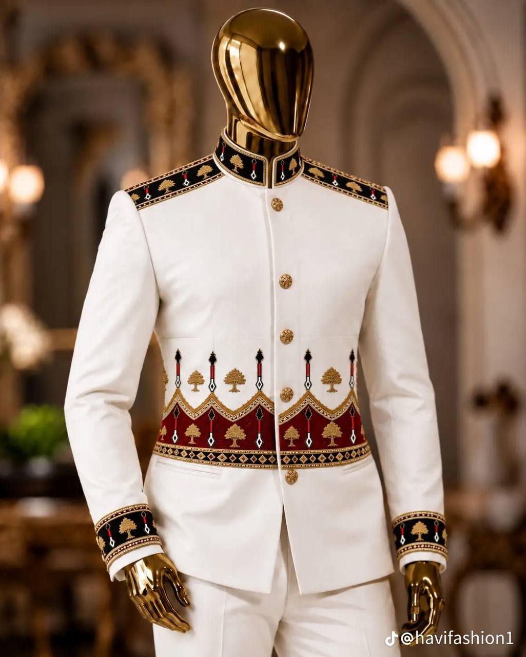 Authentic beadwork details